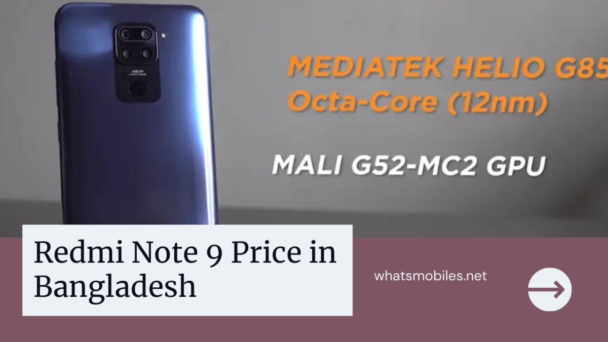 Redmi Note 9 Price in Bangladesh