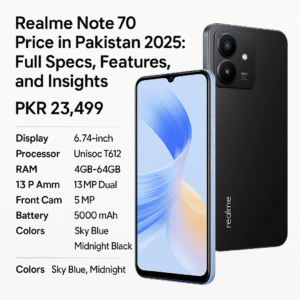 Realme Note 70 Price in Pakistan 2025: Full Specs, Features, and Insights
